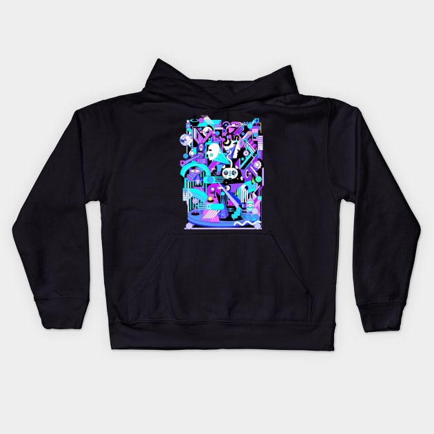 geometric Kids Hoodie by rogergren